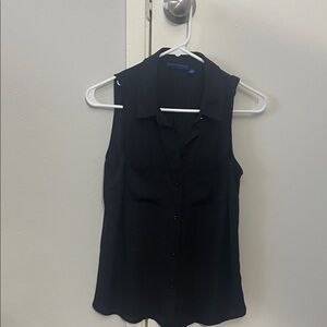 Apt. 9 Black Sleeveless Button-Down Shirt